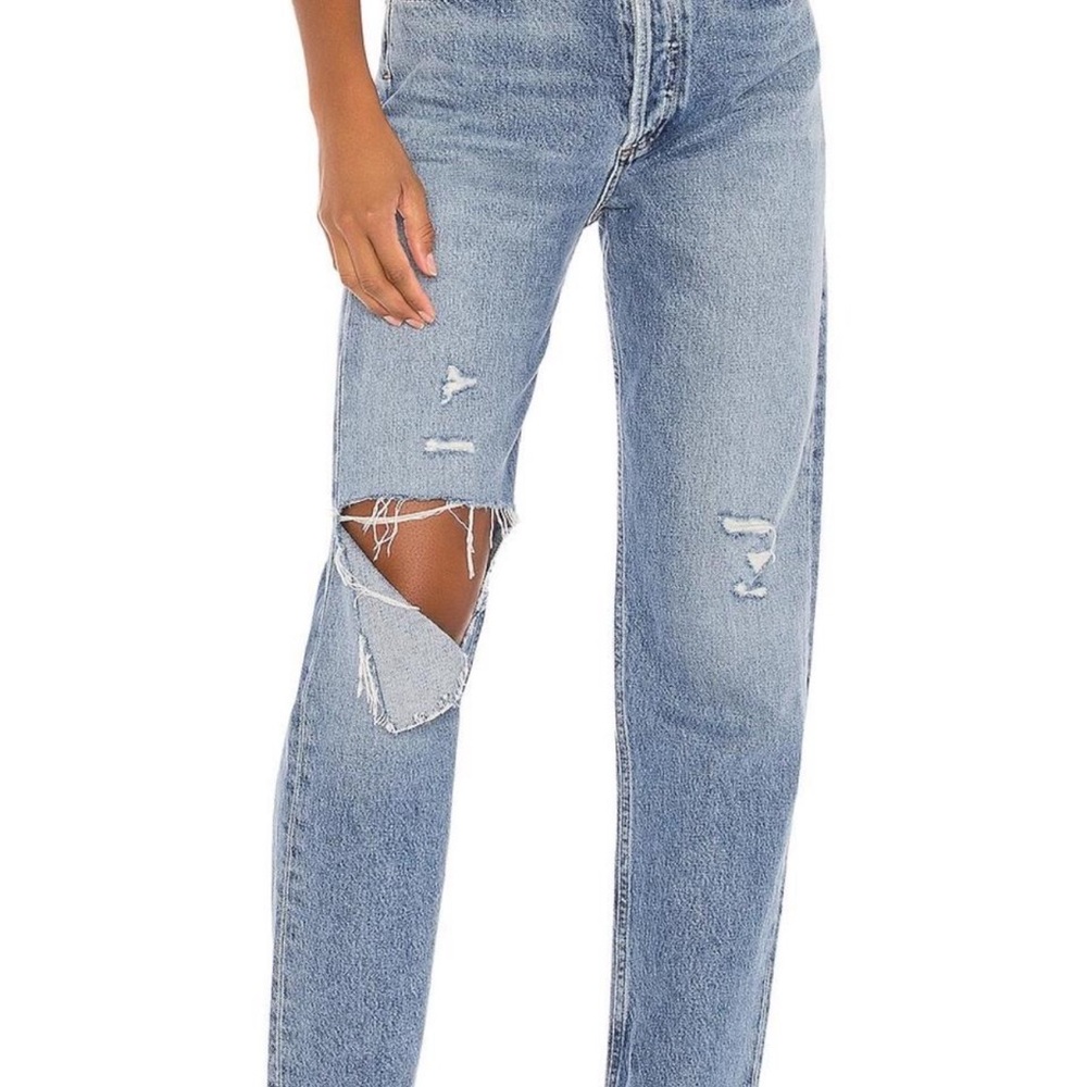 Agolde 90’s Pinch Waist Distressed Jeans Sz 26